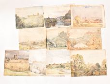 DAVID MURIHEAD (BRITISH, 1867-1930) - COLLECTION OF c10 WATERCOLOURS ON PAPER