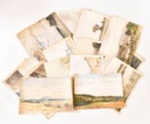 DAVID MUIRHEAD (BRITISH, 1867-1930) - COLLECTION OF c20 WATERCOLOURS