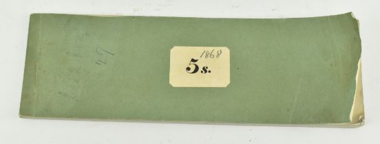 STOURBRIDGE & KIDDERMINSTER BANKING COMPANY MID 19TH CENTURY MAJ. UNUSED CHEQUEBOOK
