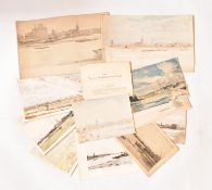 DAVID MUIRHEAD (BRITISH, 1867-1930) - APPROX TEN WATERCOLOURS ON PAPER PAINTINGS