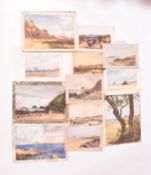 A. E. BORTHWICK (1871-1955) - COLLECTION OF c11 WATERCOLOURS & ETCHINGS