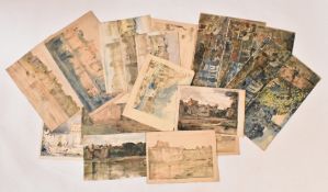 DAVID MUIRHEAD (BRITISH, 1867-1930) - COLLECTION OF c22 WATERCOLOURS ON PAPER