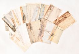 DAVID MUIRHEAD (BRITISH, 1867-1930) - COLLECTION OF c20 WATERCOLOURS ON PAPER