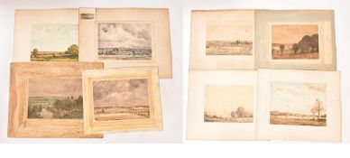 DAVID MURIHEAD (BRITISH, 1867-1930) - COLLECTION OF c8 WATERCOLOUR ON PAPER