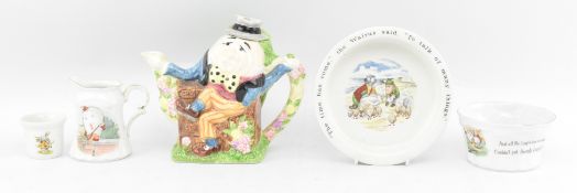 COLLECTION OF MID CENTURY NURSERY RHYME CERAMIC PIECES