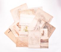 A. E. BORTHWICK (1871-1955) - 15 EN PLEIN AIR MARITIME WATERCOLOURS