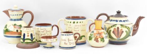 COLLECTION OF VINTAGE MID CENTURY CERAMIC TORQUAYWARE / MOTTOWARE