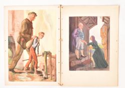 MARJORIE BORTHWICK (DAUGHTER OF A.E. BORTHWICK) - TWO WATERCOLOUR PAINTINGS