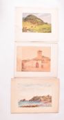 A. E. BORTHWICK (1871-1955) - THREE EN PLEIN AIR LANDSCAPE WATERCOLOURS