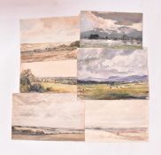 A. E. BORTHWICK (1871-1955) - SIX WATERCOLOURS ON PAPER