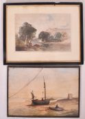 A. E. BORTHWICK (1871-1955) - TWO LATE 19TH CENTURY WATERCOLOURS