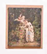 A. E. BORTHWICK (1871-1955) - OIL ON CANVAS PAINTING OF ALLEGORICAL SCENE