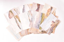 A. E. BORTHWICK (1871-1955) - COLLECTION OF c27 WATERCOLOUR PAINTINGS