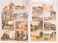 A. E. BORTHWICK (1871-1955) - 15 EN PLEIN AIR SCOTTISH TOWNS WATERCOLOURS