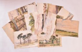 MARJORIE BORTHWICK - 16 EN PLEIN AIR SCOTTISH WATERCOLOURS