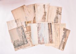 DAVID MUIRHEAD (BRITISH, 1867-1930) - COLLECTION OF c14 WATERCOLOURS ON PAPER