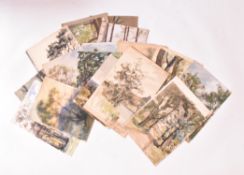 A. E. BORTHWICK (1871-1955) - TWENTY WATERCOLOURS ON PAPER