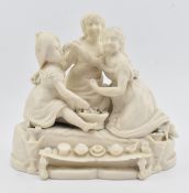 19TH CENTURY VICTORIAN PARIAN WARE BISQUE FIGURINE