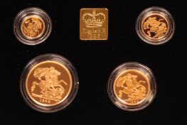 ROYAL MINT - 1997 UK GOLD PROOF FOUR COIN COLLECTION