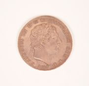 1818 KING GEORGE III SILVER CROWN COIN
