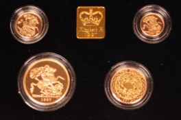 ROYAL MINT - 1997 UK GOLD PROOF FOUR COIN COLLECTION