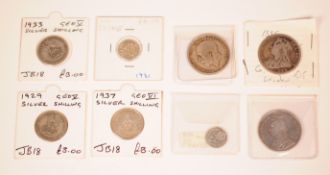 COLLECTION OF 19TH & 20TH CENTURY SILVER COINS