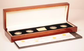 2009 TRISTAN DA CUNHA YEAR OF GOLD COIN SET