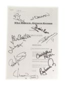 ONLY FOOLS & HORSES - THE GREEN GREEN GRASS - PILOT SCRIPT SIGNED BY CAST