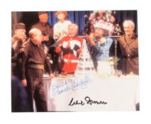 DAD'S ARMY (BBC SITCOM 1968-1977) - DUAL SIGNED PHOTOGRAPH 8X10