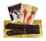 SUZANNA LEIGH (1945-2017) - PERSONALLY WORN GLOVES 'BORN FREE' SCREENING