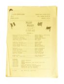 'ALLO 'ALLO! (BBC SITCOM) - ORIGINAL CAMERA SCRIPT