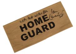DAD'S ARMY (BBC SITCOM) - IAN LAVENDER SIGNED ARMBAND