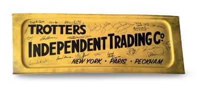 ONLY FOOLS & HORSES - CAST SIGNED TROTTER VAN PANEL