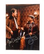 ONLY FOOLS & HORSES - SIR DAVID JASON & JOHN CHALLIS SIGNED 16X12
