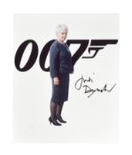 JAMES BOND 007 - DAME JUDI DENCH - SIGNED 8X10