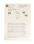 'ALLO 'ALLO! (BBC SITCOM) - ORIGINAL REHEARSAL SCRIPT
