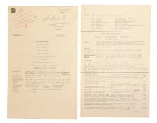 THE GOON SHOW – BBC COMEDY SHOW 1951-1960 - ORIGINAL RECORDING SCRIPT