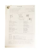 'ALLO 'ALLO! (BBC SITCOM) - ORIGINAL PRODUCTION SCRIPT