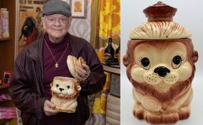ONLY FOOLS & HORSES - SIR DAVID JASON SIGNED LION CIGAR JAR
