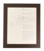 ONLY FOOLS & HORSES - MULTI-SIGNED SCRIPT PAGE - TO HULL AND BACK