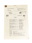 'ALLO 'ALLO! (BBC SITCOM) - ORIGINAL PRODUCTION SCRIPT