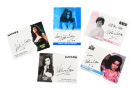 VALERIE LEON'S COLLECTION - SIGNED TRADING CARDS