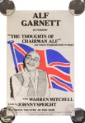 TILL DEATH US TO PART - ALF GARNETT - 'THE THOUGHTS OF CHAIRMAN ALF' THEATRE POSTER