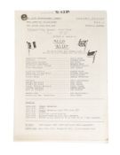 'ALLO 'ALLO! (BBC SITCOM) - ORIGINAL PRODUCTION SCRIPT