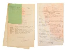 THE GOON SHOW – BBC COMEDY SHOW 1951-1960 - ORIGINAL RECORDING SCRIPT