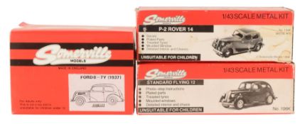 DIECAST - X3 SOMERVILLE 1/43 METAL KITS
