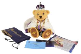 TEDDY BEARS - MERRYTHOUGHT KING CHARLES II CORONATION BEAR