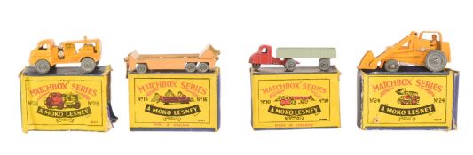 DIECAST - X4 VINTAGE MOKO LESNEY MATCHBOX DIECAST MODELS