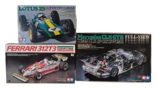 MODEL KITS - X3 TAMIYA RACING CAR PLASTIC MODEL KITS