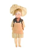 EARLY 20TH CENTURY FRENCH JUMEAU BISQUE HEADED DOLL
